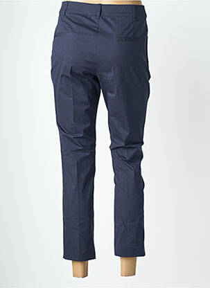Pantalon 7/8 fermeture zippée sous rabat boutonné bleu LA FIANCÉE femme