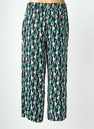Pantalon droit taille élastique vert SUZA femme
