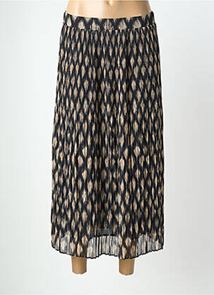 Jupe mi-longue coupe droite noir GARCIA femme