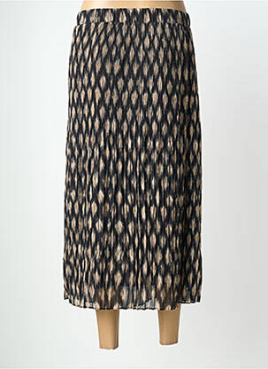 Jupe mi-longue coupe droite noir GARCIA femme