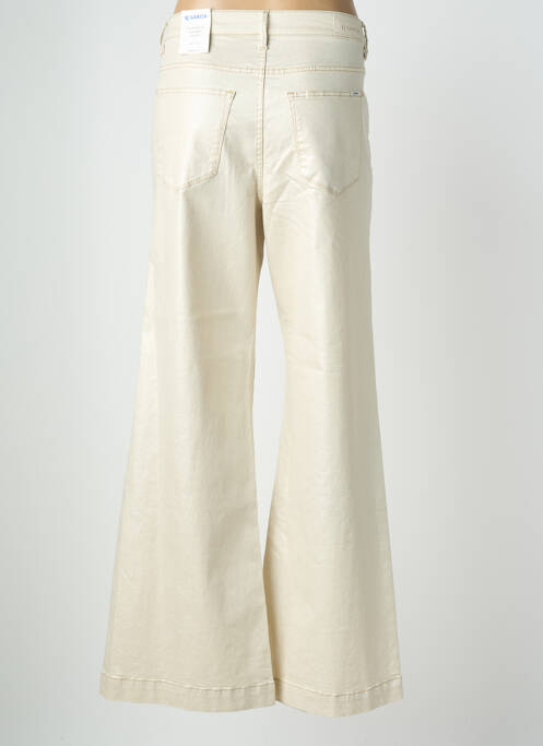 Pantalon flare coupe évasée beige GARCIA femme