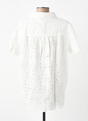 Chemisier manches courtes manches courtes blanc GARCIA femme