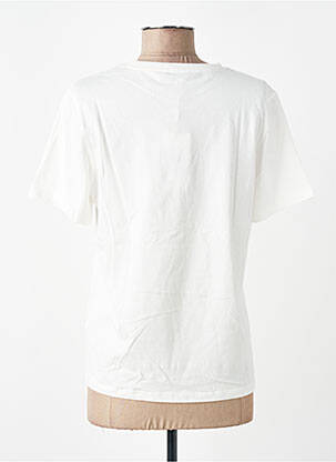 T-shirt sérigraphie floquée manches courtes blanc GARCIA femme