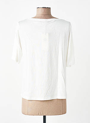 T-shirt coupe droite manches courtes blanc MORE & MORE femme
