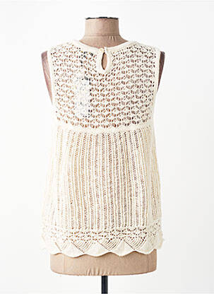 Top sans manche sans manche beige MORE & MORE femme