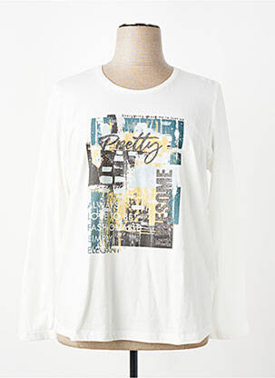 T-shirt manches longues manches longues blanc SUZA femme