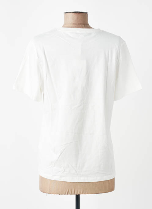 T-shirt sérigraphie floquée manches courtes blanc GARCIA femme