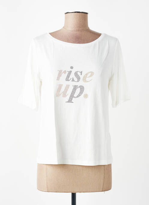 T-shirt coupe droite manches courtes blanc MORE & MORE femme
