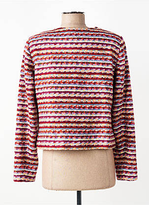 Veste casual col rond rouge MORE & MORE femme