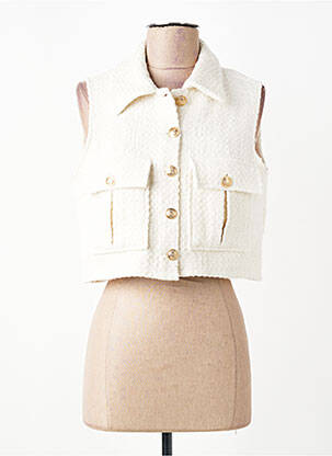 Veste casual coupe droite blanc MORE & MORE femme