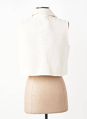 Veste casual coupe droite blanc MORE & MORE femme