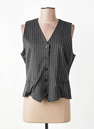 Gilet sans manche coupe cintrée gris SUZA femme