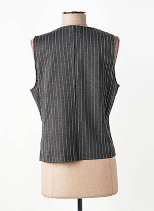 Gilet sans manche coupe cintrée gris SUZA femme