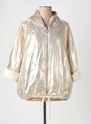 Blouson col v or MINA ROSA femme