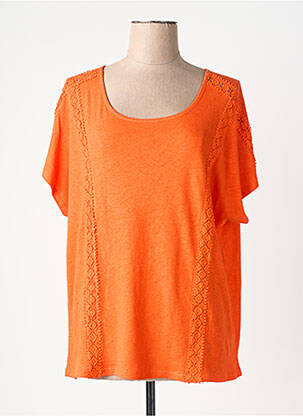 Top manches courtes manches courtes orange GARCIA femme