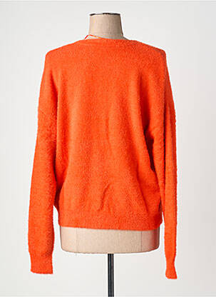 Gilet manches longues fermeture boutonnée sur le devant orange GARCIA femme