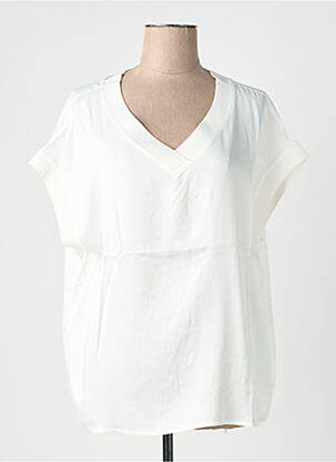 Top manches courtes manches courtes blanc MORE & MORE femme
