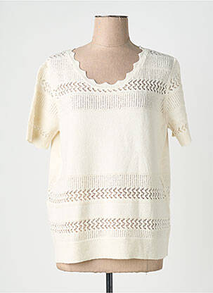Top manches courtes manches courtes beige MORE & MORE femme
