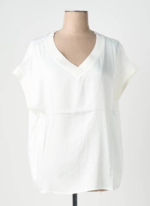Top manches courtes manches courtes blanc MORE & MORE femme