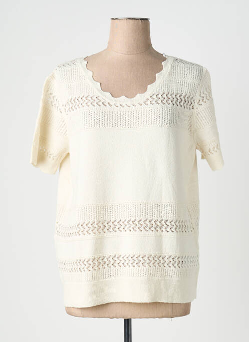 Top manches courtes manches courtes beige MORE & MORE femme