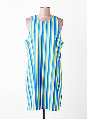 Robe courte sans manche sans manche bleu YES.ZEE femme