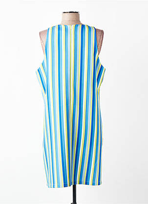 Robe courte sans manche sans manche bleu YES.ZEE femme