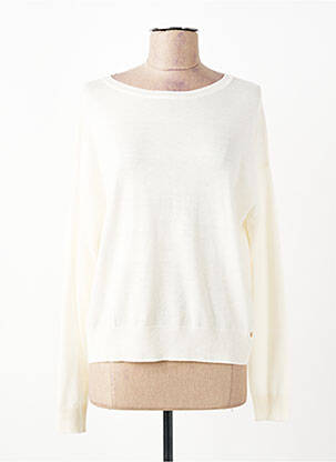 Pull stretch manches longues beige ORFEO femme