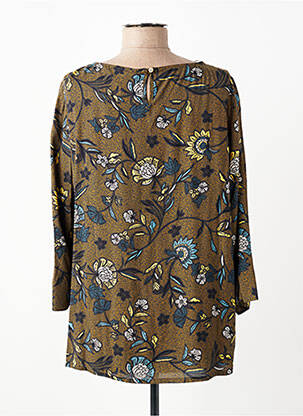 Blouse imprimé fleurs manches longues marron GERRY WEBER femme