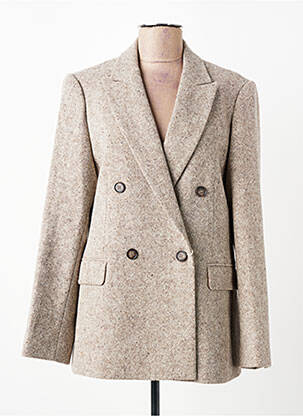 Blazer poignets boutonnés beige GANT femme