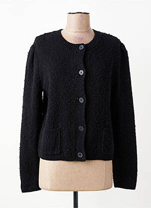 Gilet manches longues col rond noir GERRY WEBER femme