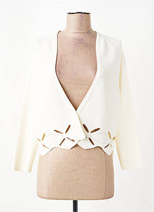 Gilet manches longues manches 3/4 beige GERRY WEBER femme