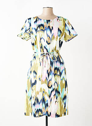 Robe mi-longue imprimé fantaisie manches courtes vert GERRY WEBER femme