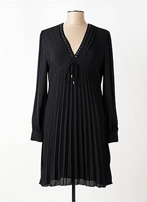 Robe mi-longue manches longues manches longues noir LUI JO femme