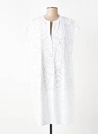 Robe mi-longue manches courtes manches courtes blanc GERRY WEBER femme