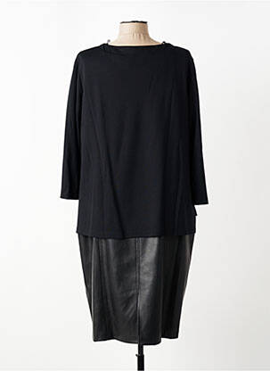 Robe mi-longue manches longues manches longues noir GERRY WEBER femme