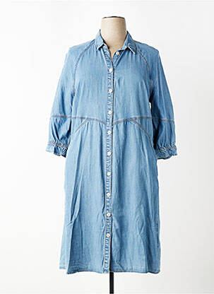 Robe mi-longue manches 3/4 manches 3/4 bleu GERRY WEBER femme