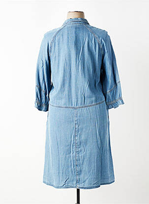 Robe mi-longue manches 3/4 manches 3/4 bleu GERRY WEBER femme