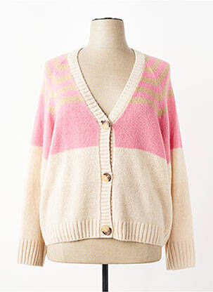 Gilet manches longues resserrée sur le bas beige GERRY WEBER femme