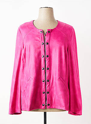 Veste casual col rond rose MERI & ESCA femme