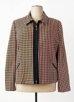 Manteau court poches sans capuche orange PAUL MATIS femme