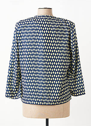 Veste chic fermeture boutonnée sur le devant bleu PAUL MATIS femme