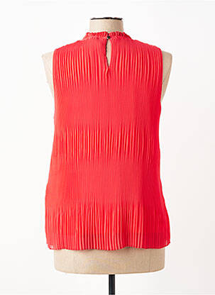 Top coupe fluide sans manche rouge TAIFUN femme