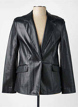 Veste simili cuir coupe cintrée noir TAIFUN homme