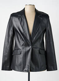 Veste simili cuir coupe cintrée noir TAIFUN homme