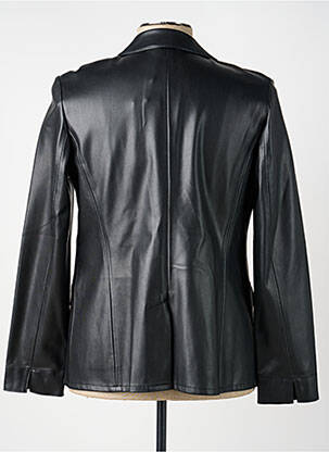 Veste simili cuir coupe cintrée noir TAIFUN homme