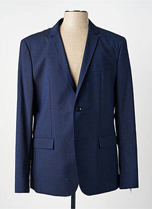 Blazer coupe cintrée bleu CALVIN KLEIN homme