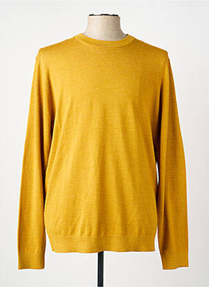Pull col rond manches longues jaune SELECTED homme