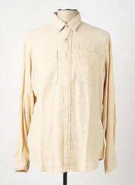 Chemise manches longues coupe cintrée beige SELECTED homme