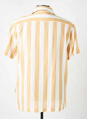 Chemise manches courtes coupe droite beige SELECTED homme