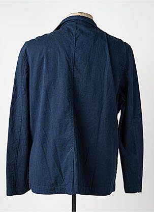 Veste casual fermeture boutonnée sur le devant bleu MCS homme